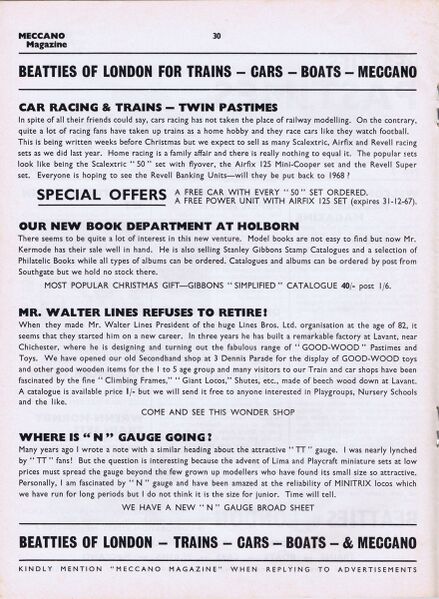 File:Beatties Pastimes Review No3, Xmas 1967, p2 (MM 1968-01).jpg