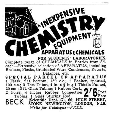 1935: Beck Chemistry Sets