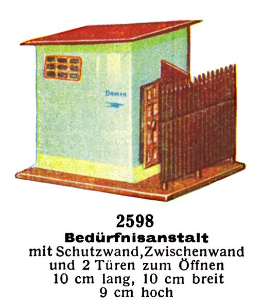 File:Bedürfnisanstalt - Public Toilets with screen, Märklin 2598 (MarklinCat 1931).jpg