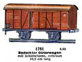 Bedeckter Güterwagen - Closed Goods Wagon, Märklin 1781 (MarklinCat 1939).jpg