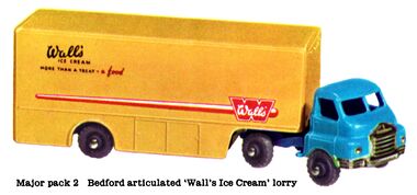 1959: Matchbox Major Pack 2: Bedford Articulated "Wall's Ice Cream" Lorry