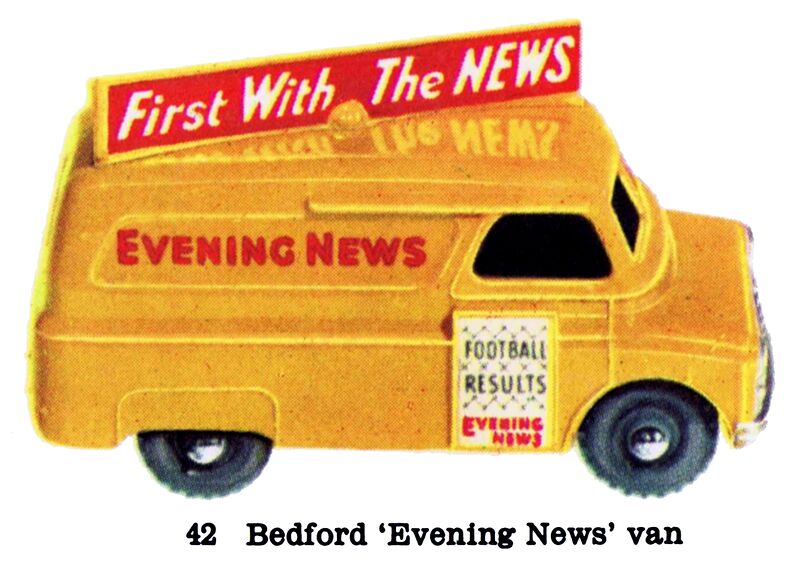 File:Bedford Evening News Van, Matchbox No42 (MBCat 1959).jpg