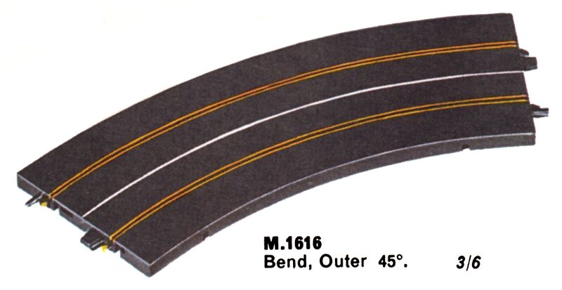 File:Bend, Outer, 45deg, Minic Motorways M1616 (TriangRailways 1964).jpg