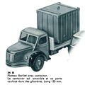 Berliet Flatbed Truck with Container, Dinky Toys Fr 34 B (MCatFr 1957).jpg