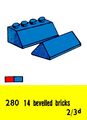 Bevelled Bricks, Lego Set 280 (LegoCat ~1960).jpg