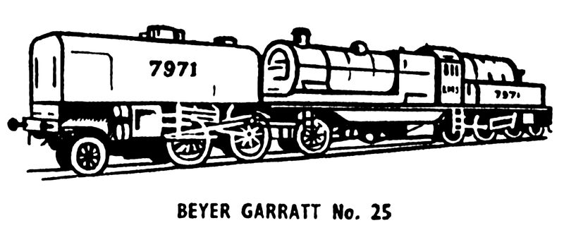 File:Beyer Garratt locomotive 7971, lineart (Kitmaster No25).jpg