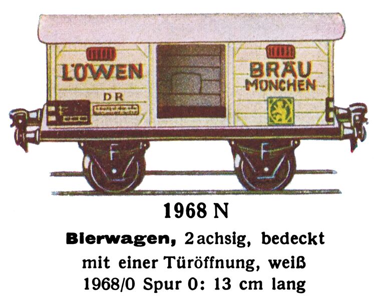 File:Bierwagen - Beer Wagon, Lowenbrau, Märklin 1968-N (MarklinCat 1931).jpg