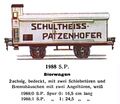 Bierwagen - Beer Wagon, Schultheiss-Patzenhofer, Märklin 1988-SP (MarklinCat 1931).jpg
