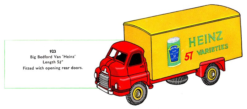 File:Big Bedford Van 'Heinz', Dinky Toys 923 (DinkyCat 1956-06).jpg