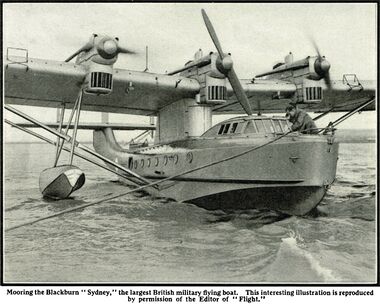1931: Blackburn R.B.2 Syydey Flying Boat