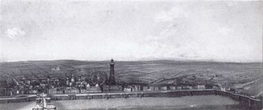 1912: A promotional model of Blackpool to 1:480-scale, commissioned by Blackpool Corporation