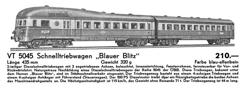 File:Blue Lightning High-Speed Railcar, Kleinbahn VT 5045 (KleinbahnCat 1965).jpg