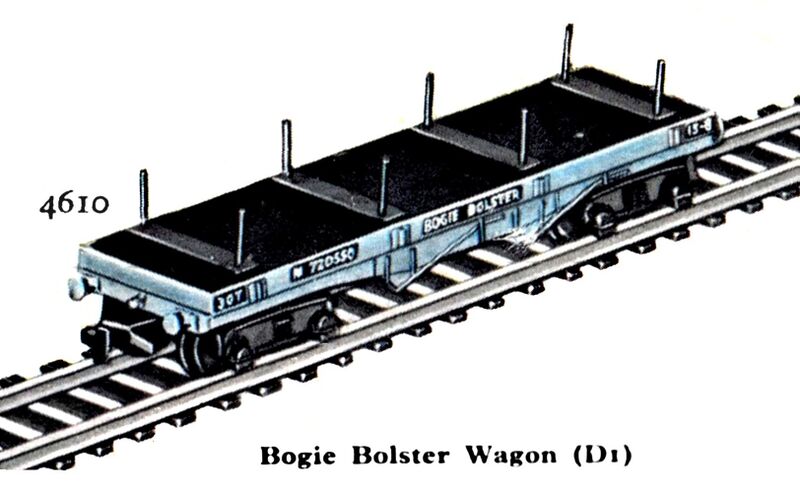 File:Bogie Bolster Wagon D1, Hornby Dublo 4610 (HDBoT 1959).jpg