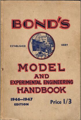 Bond's, Model and Experimental Engineering Handbook 1946, front cover.jpg