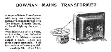 Bowman Mains Transformer