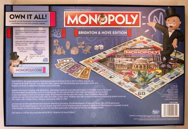 Monopoly, Brighton and Hove Edition, box rear