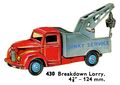 Breakdown Lorry, Dinky Toys 430 (DinkyCat 1963).jpg