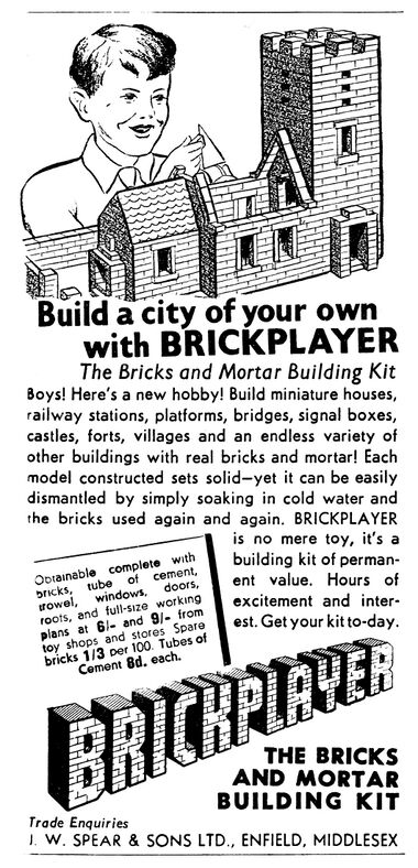 1940: "Bricklayer: The Bricks and Mortar Building Kit"