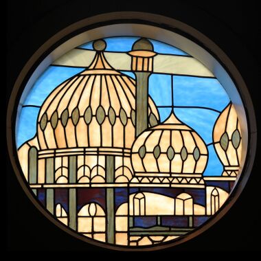 Brighton Pavilion (stained glass window at Brighton's Palace Pier)