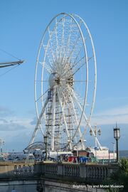 The Brighton Wheel without its pods, during servicing, January 2015