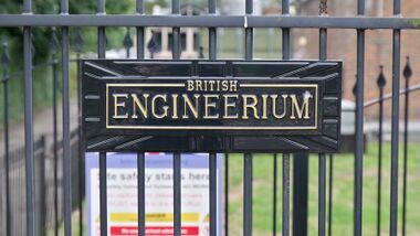 2018: British Engineerium gate sign