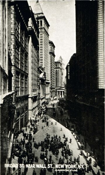 File:Broad Street nr Wall Street, New York (Bardell 1923).jpg