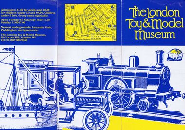 Promotional leaflet, The London Toy and Model Museum