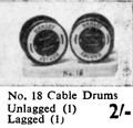 Cable Drums lagged and unlagged, Wardie Master Models 18 (Gamages 1959).jpg