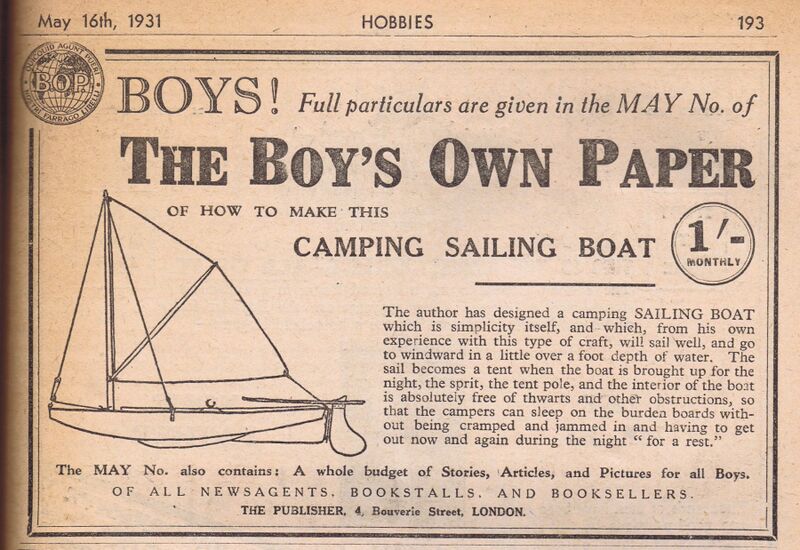 File:Camping Sailing Boat, Boys Own Paper (HW 1931-05-16).jpg