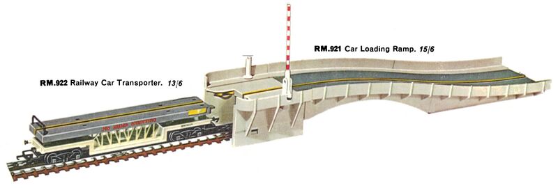 File:Car Loading Ramp, Railway Car Transporter, Minic Motorways RM921 RM922 (TriangRailways 1964).jpg