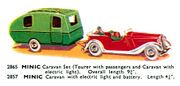 Caravan with electric light and battery, Caravan Set, Minic 2857 2865 (TriangCat 1937).jpg