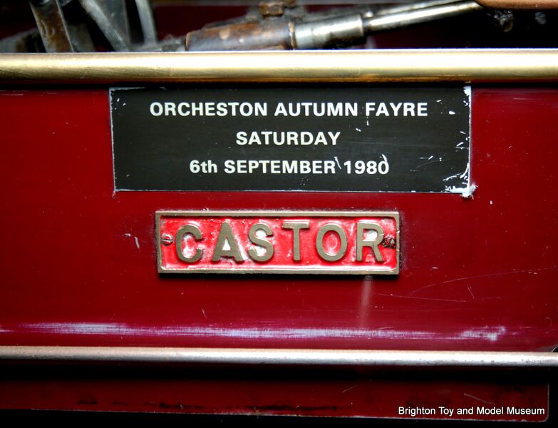 File:Castor quarter-scale traction engine nameplate.jpg