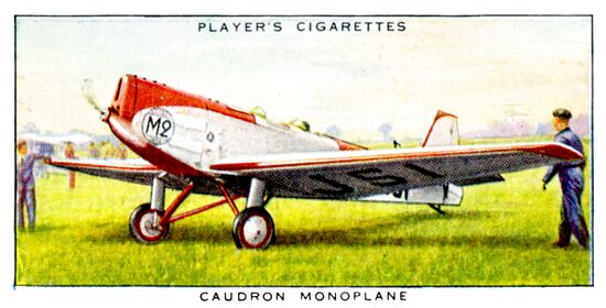 Caudron Monoplane, Card No 25 (JPAeroplanes 1935).jpg