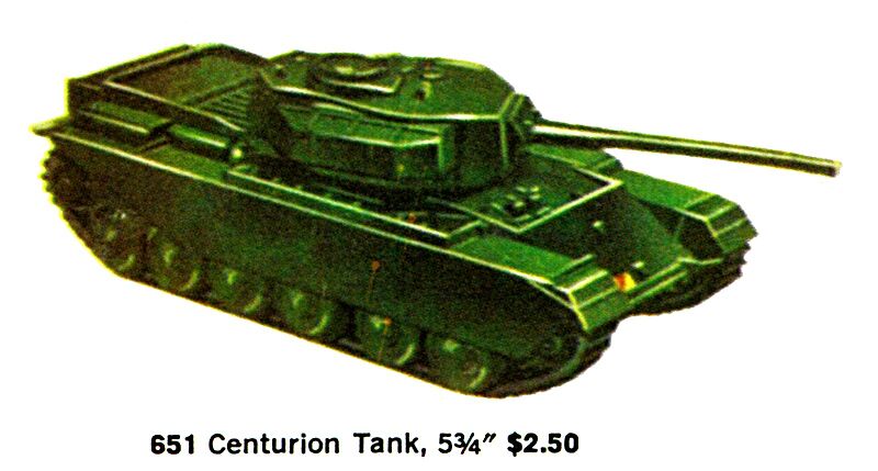 File:Centurion Tank, Dinky 651 (LBIncUSA ~1964).jpg
