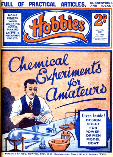 1931: "Chemical Experiments for Amateurs", Hobbies Weekly
