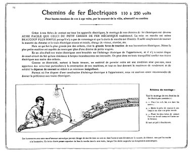~1921: Early Electric mains-powered high voltage model railways