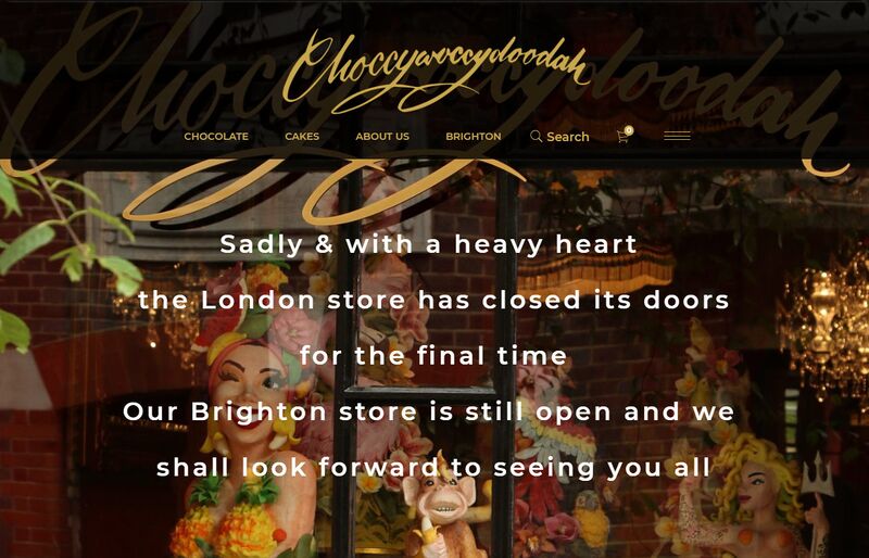 File:Choccywoccydoodah London store, closure notice (2018).jpg