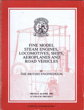 1983: Christie's catalogue cover for an auction held at the Engineerium
