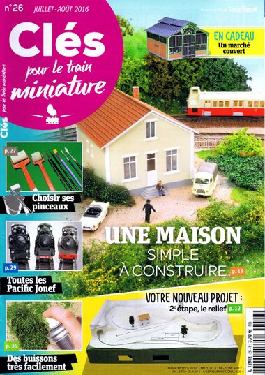 2016: front cover of "Clés pour le train miniature" No 26