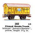 Closed Goods Truck, Fyffes Bananas, 00 gauge, Märklin 382 (Marklin00CatGB 1937).jpg
