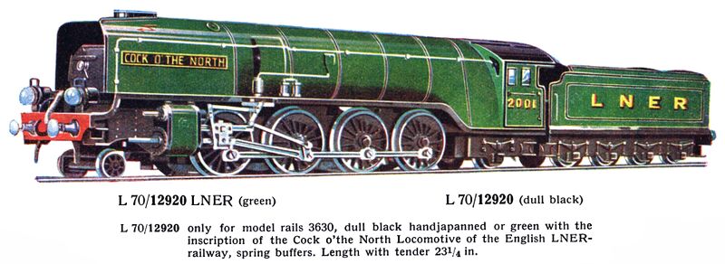 File:Cock O' The North Locomotive LNER 2001, Märklin L70-12920 (MarklinCat 1936).jpg
