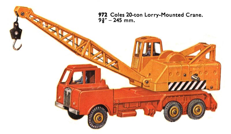 File:Coles 20-ton Lorry-Mounted Crane, Dinky Toys 972 (DinkyCat 1963).jpg