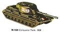 Conqueror Tank, Minic Motorways M1569 (TriangRailways 1964).jpg