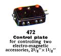 Control Plate with two buttons, Märklin 472 (MarklinCat 1936).jpg