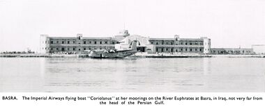 1938: G-AETV Coriolanus, in Basra