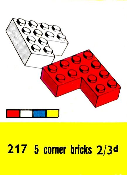 File:Corner Bricks, Lego Set 217 (LegoCat ~1960).jpg