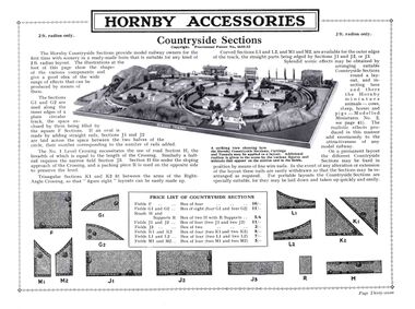 1932: Hornby Countryside Sections, advert