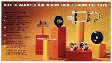 1965: "Cox separates precision-scale from the toys!"
