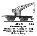Crane Wagon - Kranwagen, Märklin 366N (MarklinCat 1939).jpg