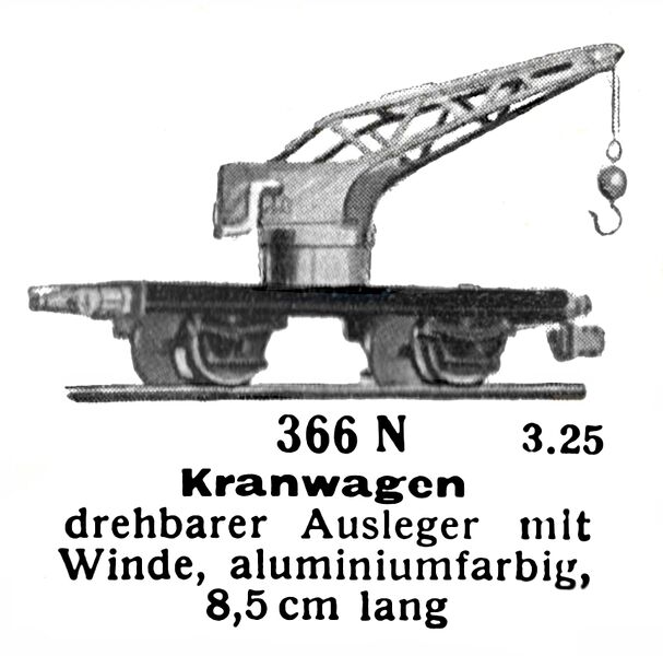 File:Crane Wagon - Kranwagen, Märklin 366N (MarklinCat 1939).jpg